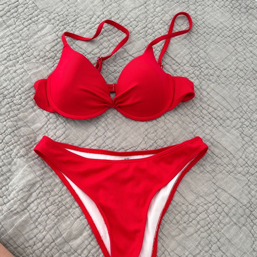 SHEIN Red Bikini Set